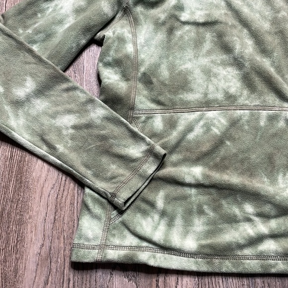 Patagonia Fleece Synchilla Women’s Green hooded Pullover, kangaroo pocket, sz Sm - Picture 5 of 11